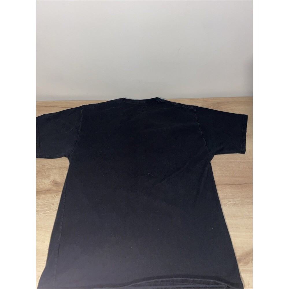 Champion T Shirt M Black Checkered Big C Logo Racing Checker Flag Mens Tee - Picture 4 of 6